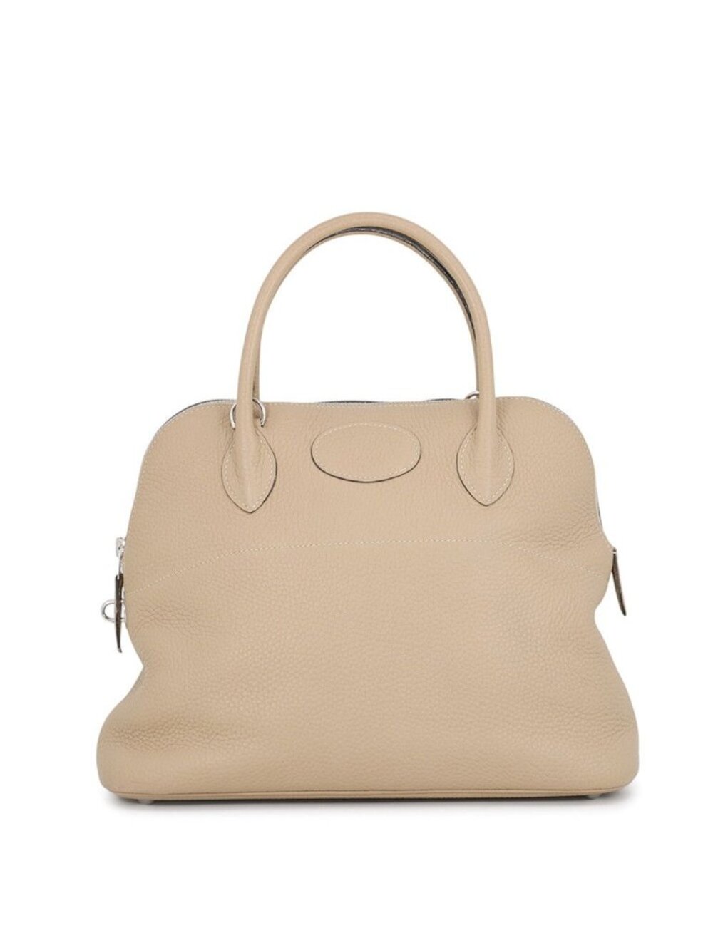Hermes Handbag Bolide 31 Verso Trench Etoupe Silver Taurillon Clemence 2-Way